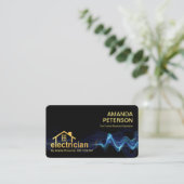 Blue Lightning Gold Electricia Home Visitekaartje (Staand voorkant)