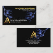 Blue Lightning Strikes Electricia Service Visitekaartje (Voorkant / Achterkant)