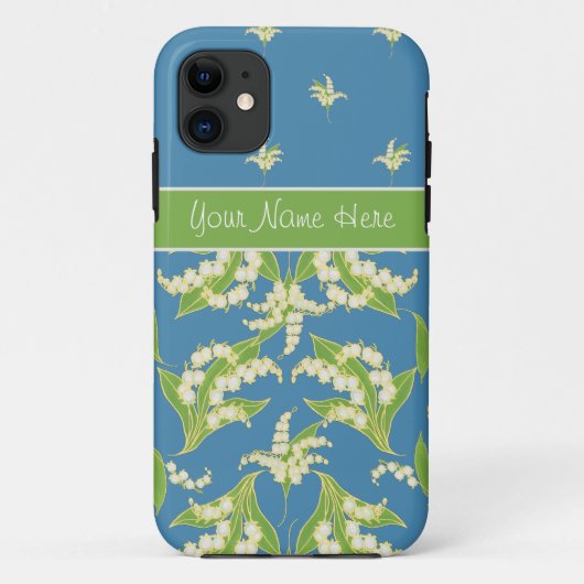 Blue Lily-of-the-Vally iPhone 5/5s Xtreme Coque (Dos)