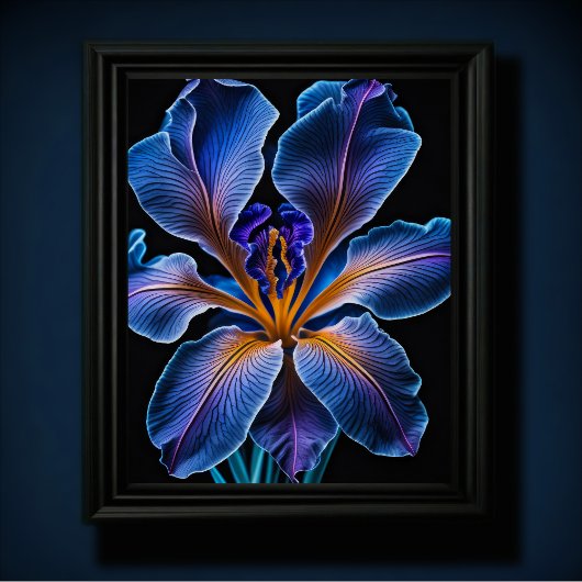 Blue Lily Poster