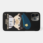 "BLUE LINE BACON CREW" grappige politie Case-Mate iPhone Case (Achterkant (horizontaal))