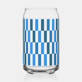 Blue Line Flow Can Glass  (Verso)