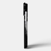 Blue Line Grunge Flag iPhone Case Pro (Achterkant / Links)