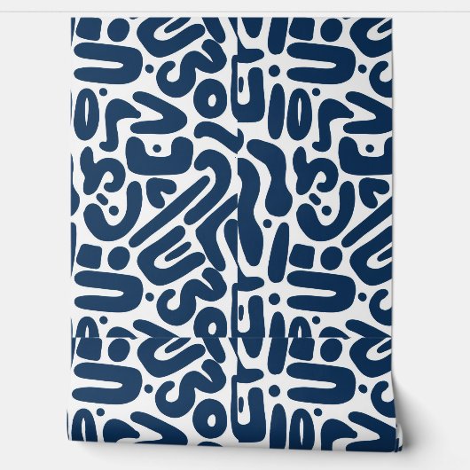 Blue line hit behang (Afrollen)