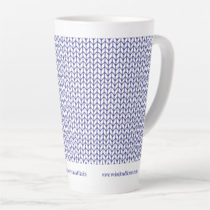 BLUE LINE KNIT Business ID Tall Latte Mok