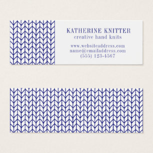BLUE LINE KNIT Mini Visitekaartje II