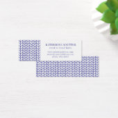 BLUE LINE KNIT Mini Visitekaartje II (Bureau)