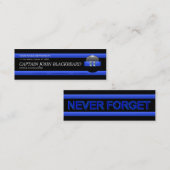 Blue Line mince Captain le carte de visite de (Devant / Derrière)