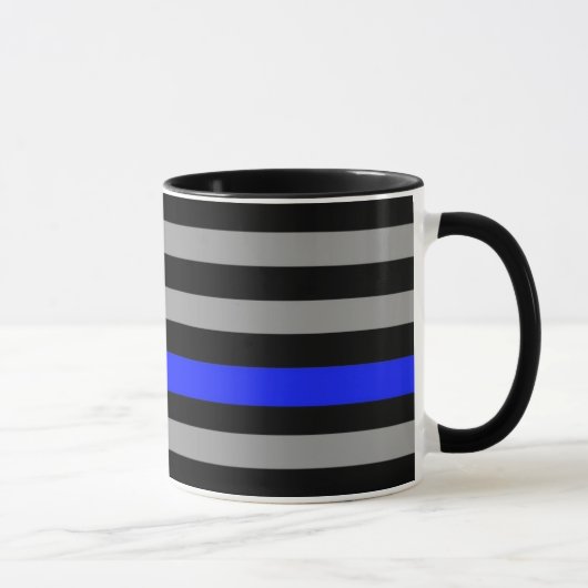 Blue Line mince marquent la tasse de café (Droite)
