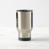 Blue Line mince - policier - tasse de café (Centre)