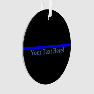 Blue Line mince symbolique votre texte sur le noir
