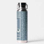 Blue LIne Pattern H Monogram, Waterfles (Achterkant)