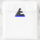 Blue Line US-vlag Driehoek Sticker (Tas)