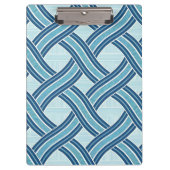 Blue Lines Pattern Klembord (Voorkant)