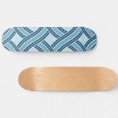 Blue Lines Pattern Skateboard (Horizontaal)