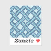 Blue Lines Pattern Sticker (Vel)