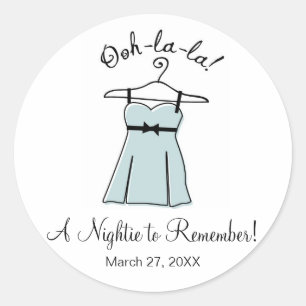 Blue Lingerie Vrijgezellenfeest Stickers