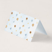 Blue Lion Boy's Baby shower Anniversaire Numéro de (Back)