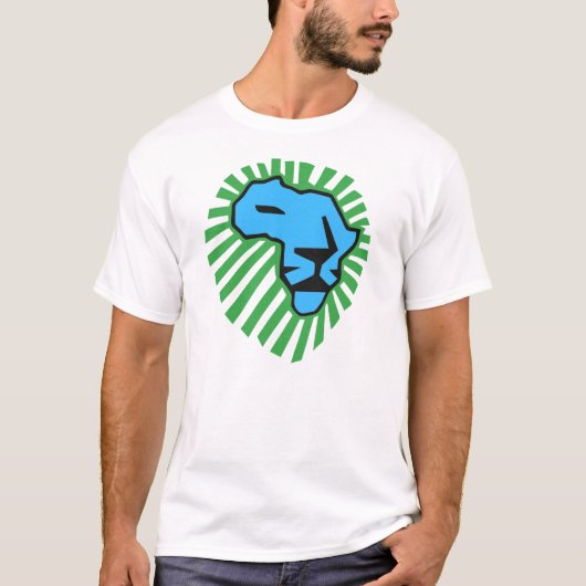 Blue Lion Green Mane Waka Shirt (Voorkant)