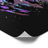 Blue Lion Head - Realistisch Poster met lionzijde  (Hoek)