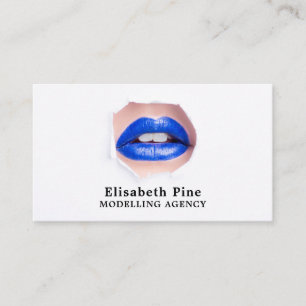 Blue Lips, Modelleeragentschap, Model Agent Visitekaartje