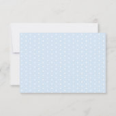 Blue Little Boo Baby Ghost Douche Carte de remerci (Dos)