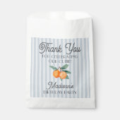 Blue Little Cutie Citrus Verjaardagsfeestje Cookie Bedankzakje (Voorkant)