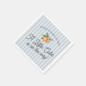 Blue Little Cutie op de weg Citrus Baby shower Servet (Hoek)