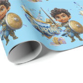 Blue Little Lites Purim inpakpapier (Rol Hoek)