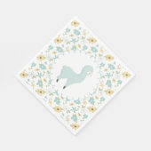 Blue Little Llama Napkins Servetten (Hoek)