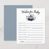 Blue Little Pumpkin wenst Baby Kaart (Voorkant / Achterkant)