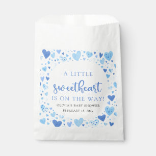 Blue Little Sweetheart Valentijnsdag Baby shower Bedankzakje