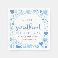 Blue Little Sweetheart Valentijnsdag Baby shower