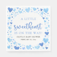 Blue Little Sweetheart Valentijnsdag Baby shower