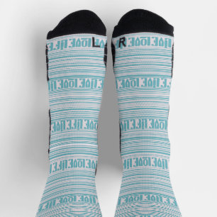 Blue Live Love Life Sokken