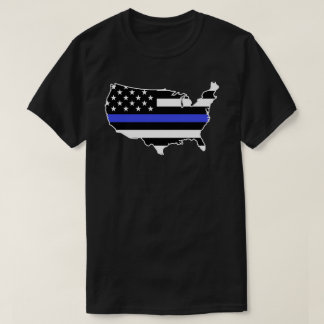 Blue Lives USA vlag T-shirt