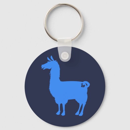 Blue Llama-Sleutelhanger Sleutelhanger (Voorkant)