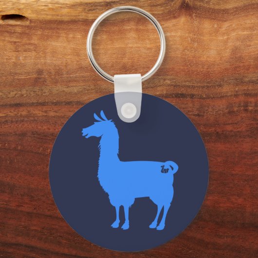 Blue Llama-Sleutelhanger Sleutelhanger (Voorkant)