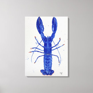 Blue Lobster Canvas Afdruk