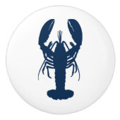 Blue Lobster Ceramic Pull bouton hardware (Devant)
