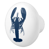 Blue Lobster Ceramic Pull bouton hardware (Droite)
