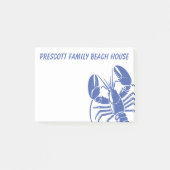 Blue Lobster Family Beach House Maine New England Post-it® Notes (Voorkant)