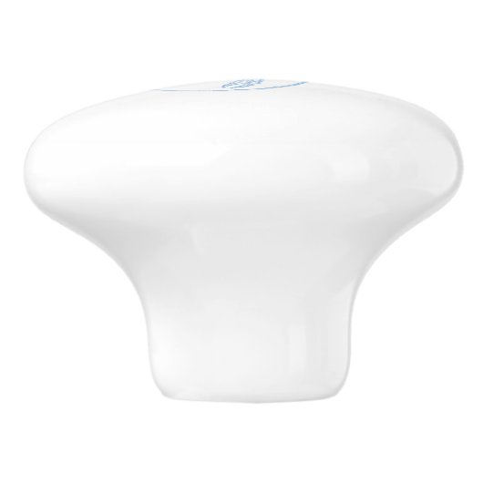 Blue Lobster Keramische Knop (Zijkant)