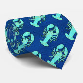Blue Lobster Necktie Stropdas (Opgerold)