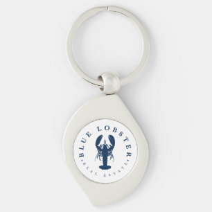 Blue Lobster Vastgoed Knop Sleutelhanger