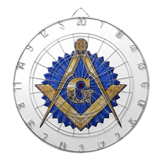 Blue Lodge Mason Dartbord (Voorkant)