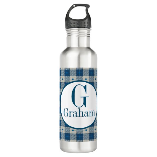 Blue Lodge Pset Monogram Waterfles (Voorkant)