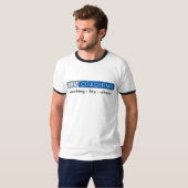 Blue logo no-com T T-shirt (Voorkant volledig)