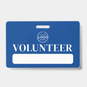 Blue Logo Volunteer Badge (Back)