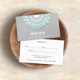 Blue Lotus Floral Holistic Health Benoeming Afsprakenkaartje